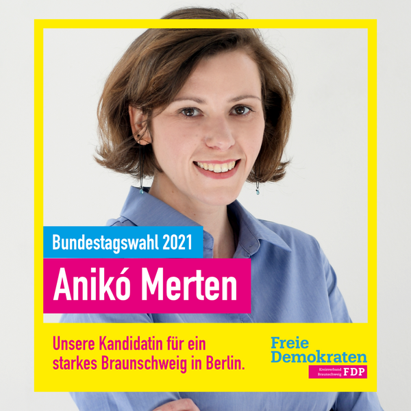Anikó Merten ist usere Direktkandidatin für den Bundestag